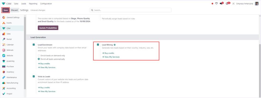 Customization of lead mining: Second Step