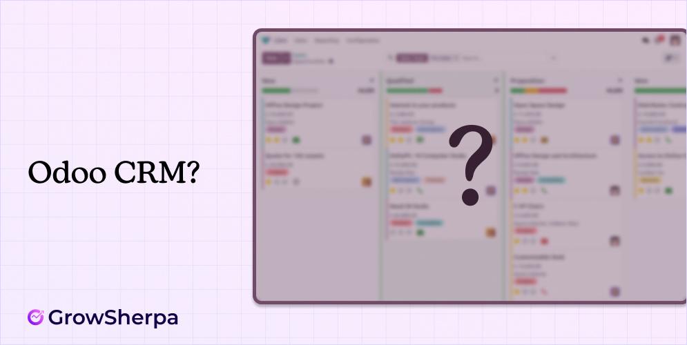 What is Odoo Customer Relationship Management (CRM)